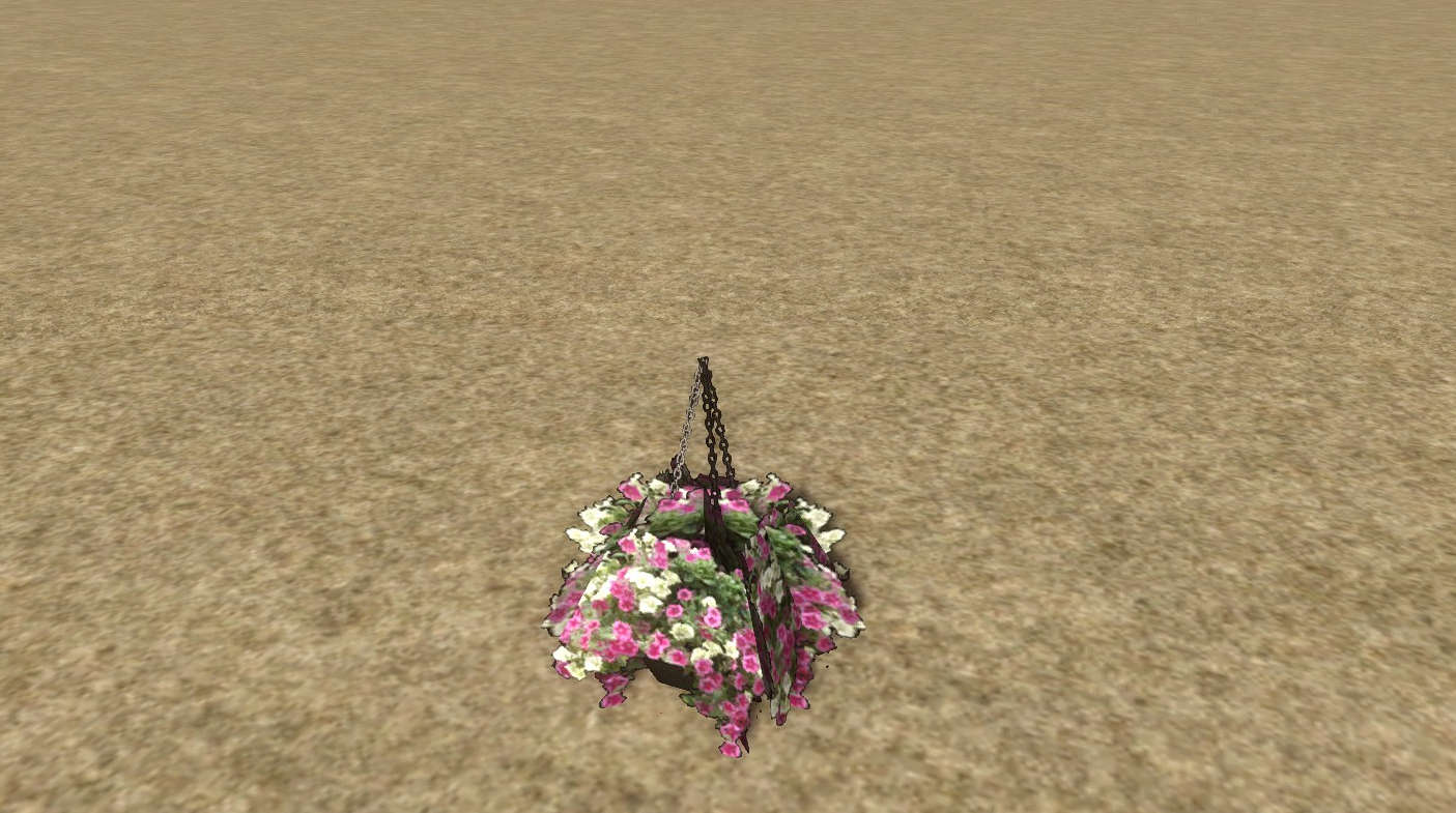 Flower Hanging Basket 01