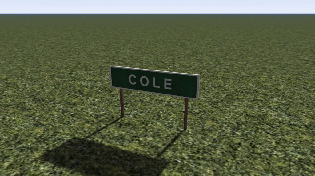Sign BT Cole F